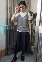 linen knit sleeveless top (3colors)