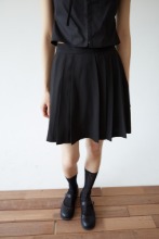 pleats short skirt (2colors)