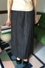 vintage maxi denim skirt (denim)