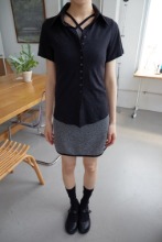 terry mini skirt (2colors)