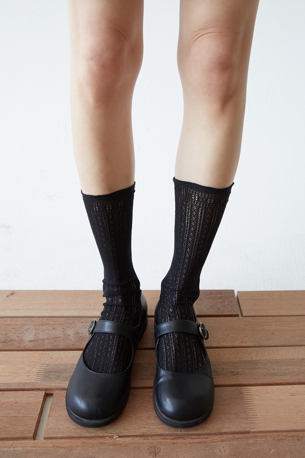 lace long socks (3colors)