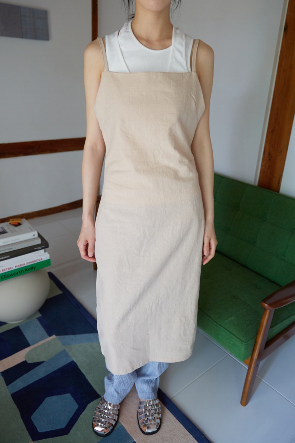 hemp linen midi dress (3colors)