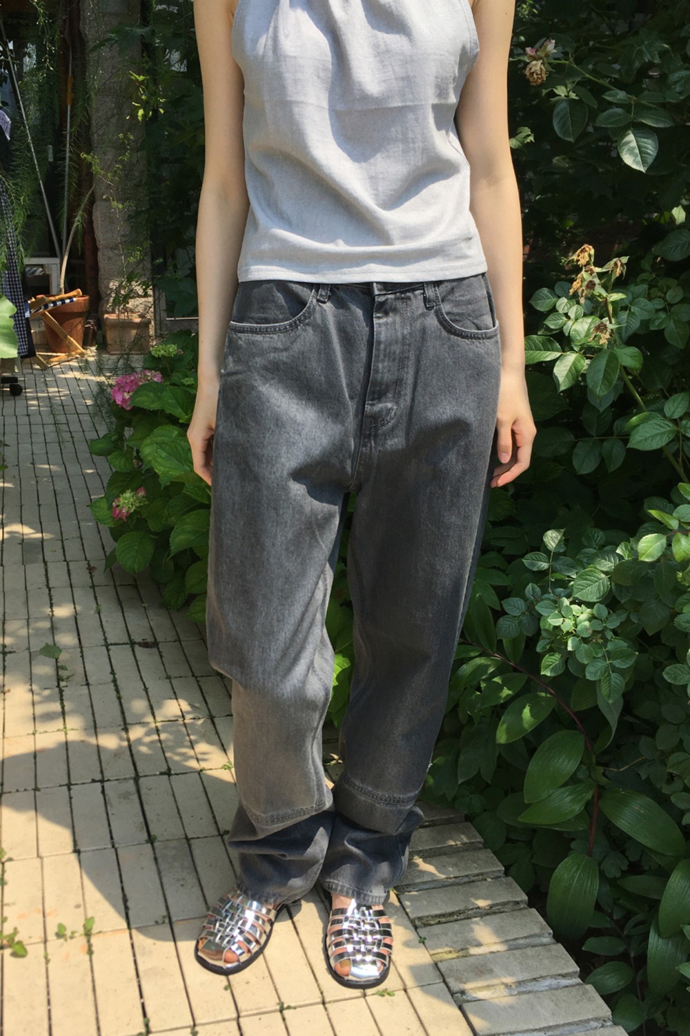 grey coating jeans (grey)